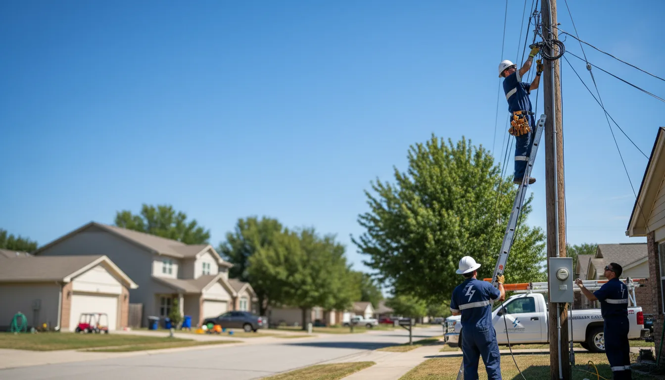 Residential electrician providing installation services in Arkansas City, AR